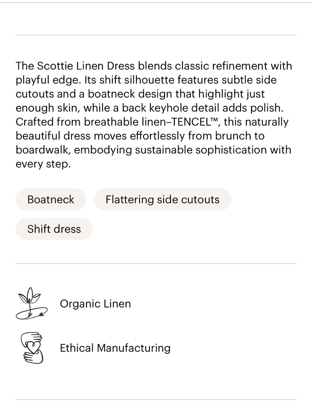 Carve designs SCOTTIE LINEN DRESS
Classic Boatneck Shift Dress brand new !! - Picture 4 of 9